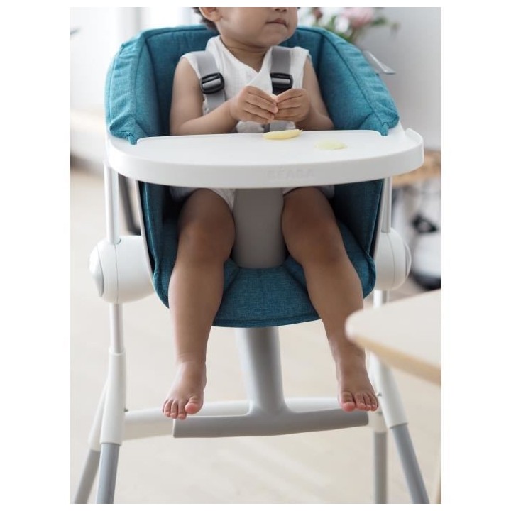 BEABA Chaise haute bébé Up&Down Gris/Blanc