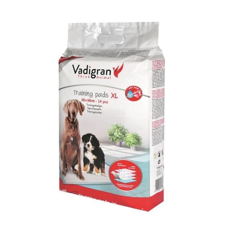 VADIGRAN Tapis éducateurs - 60 x 90 cm - 14 pieces - Pour chiens