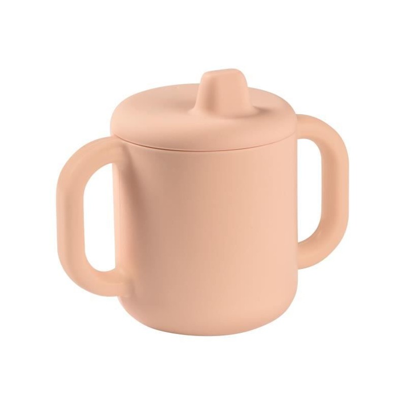 BEABA, Tasse d'apprentissage silicone pink