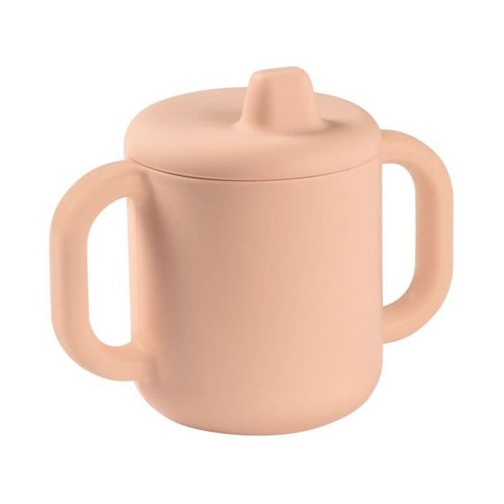 BEABA, Tasse d'apprentissage silicone pink
