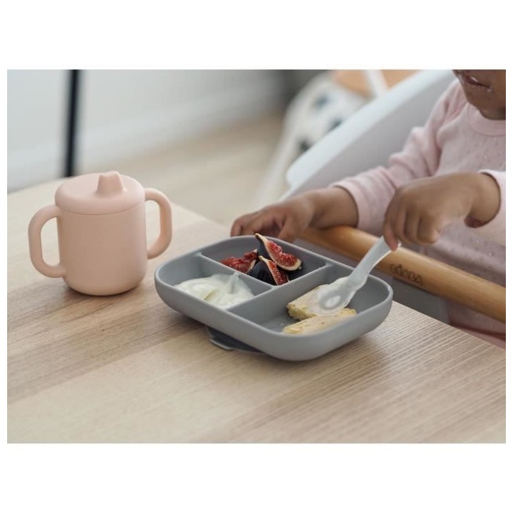 BEABA, Tasse d'apprentissage silicone pink