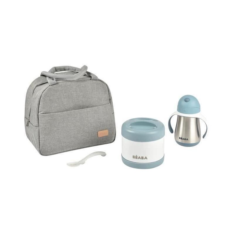 BEABA, Set repas bébé on-the-go, windy blue