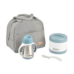 BEABA, Set repas bébé on-the-go, windy blue