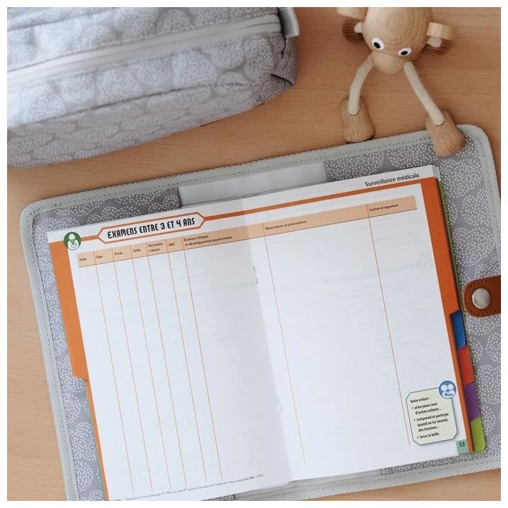 BEABA, Protege carnet de santé tiny dots