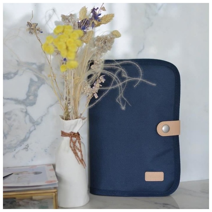 BEABA, Protege carnet de santé bleu marine