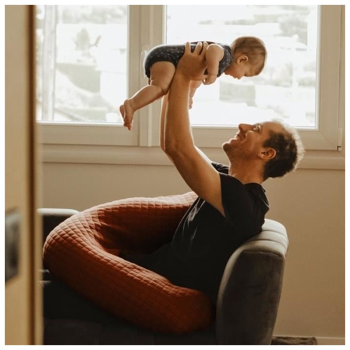 BEABA, Big Flopsy™, Fleur de coton, Brique, 170 cm