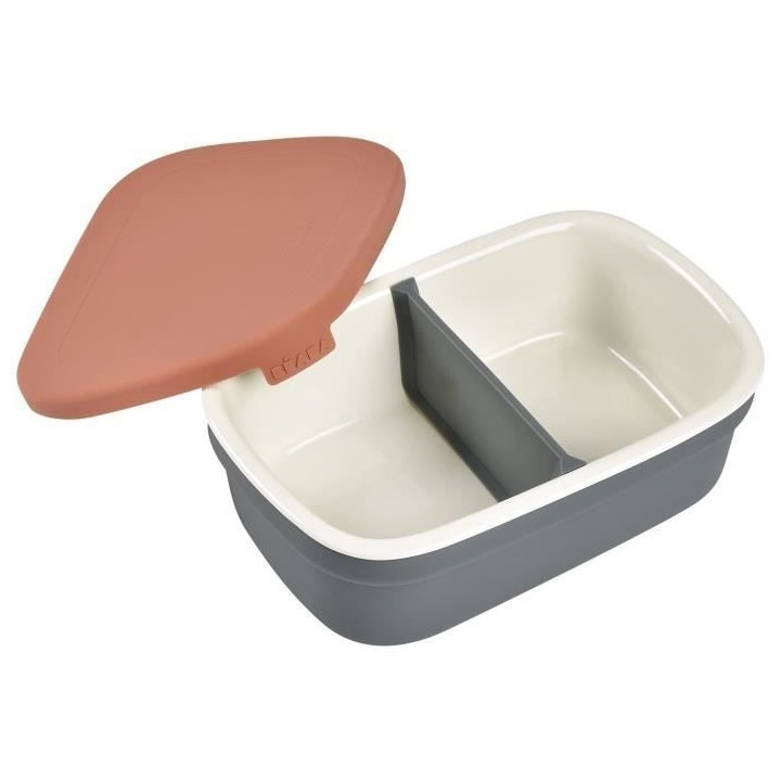 BEABA, Boîte repas bébé céramique, mineral / terracotta
