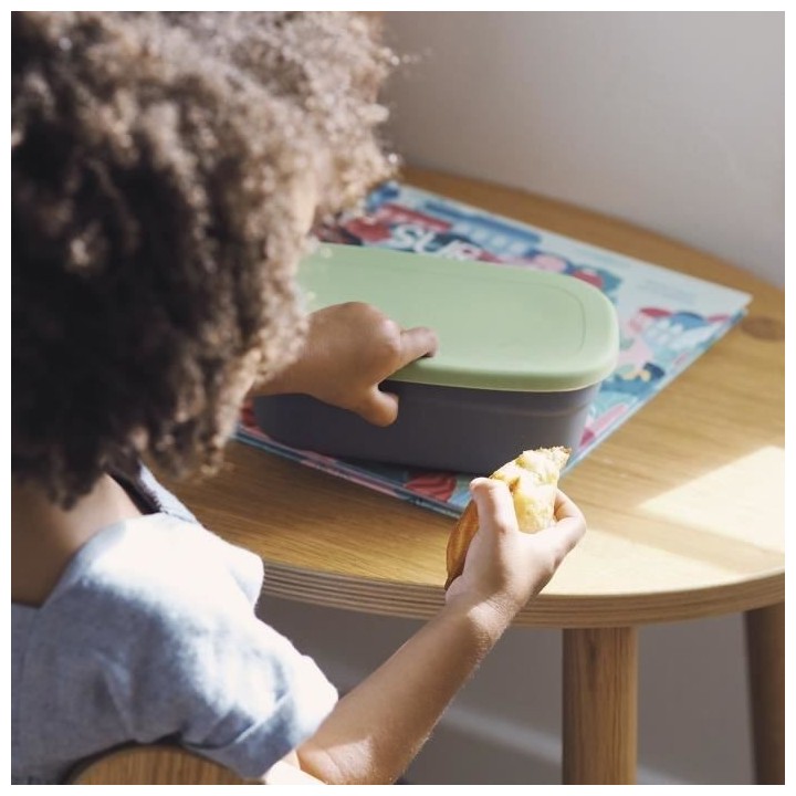 BEABA, Boîte repas bébé, céramique, mineral / vert sauge