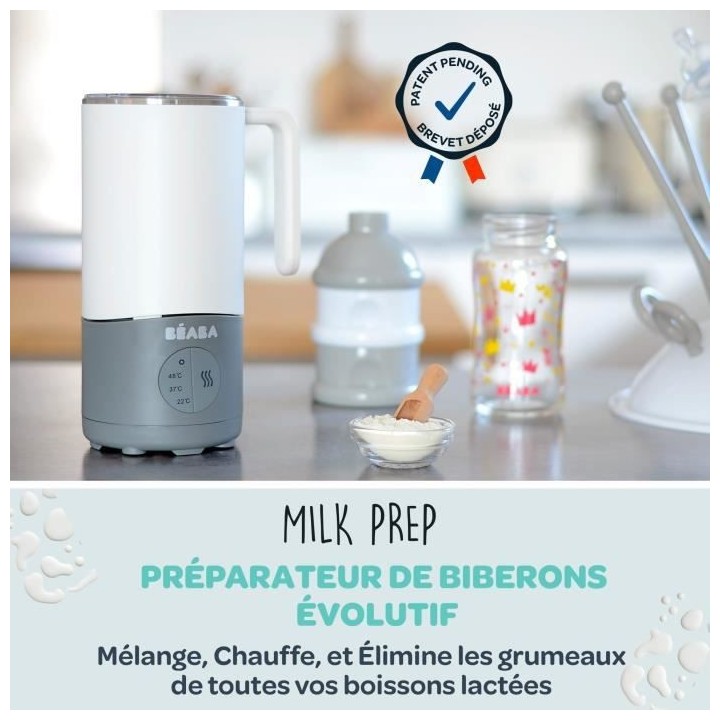 BEABA, Milkprep, préparateur de biberons, white grey EU