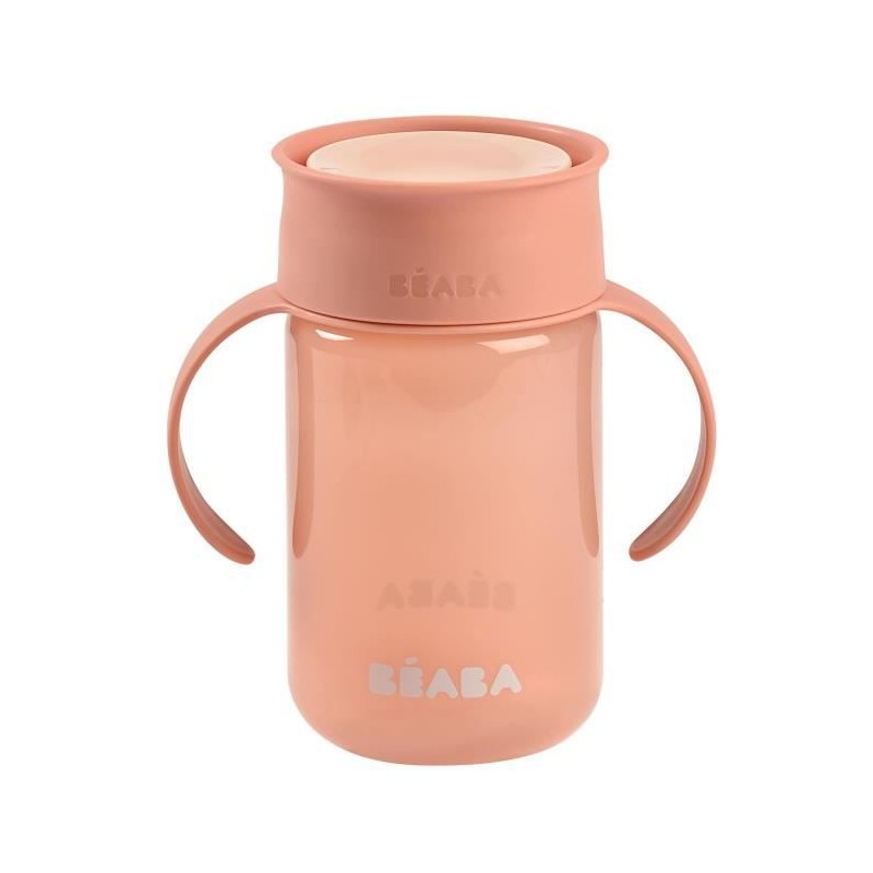 BEABA, Tasse d'apprentissage, 360°, rose