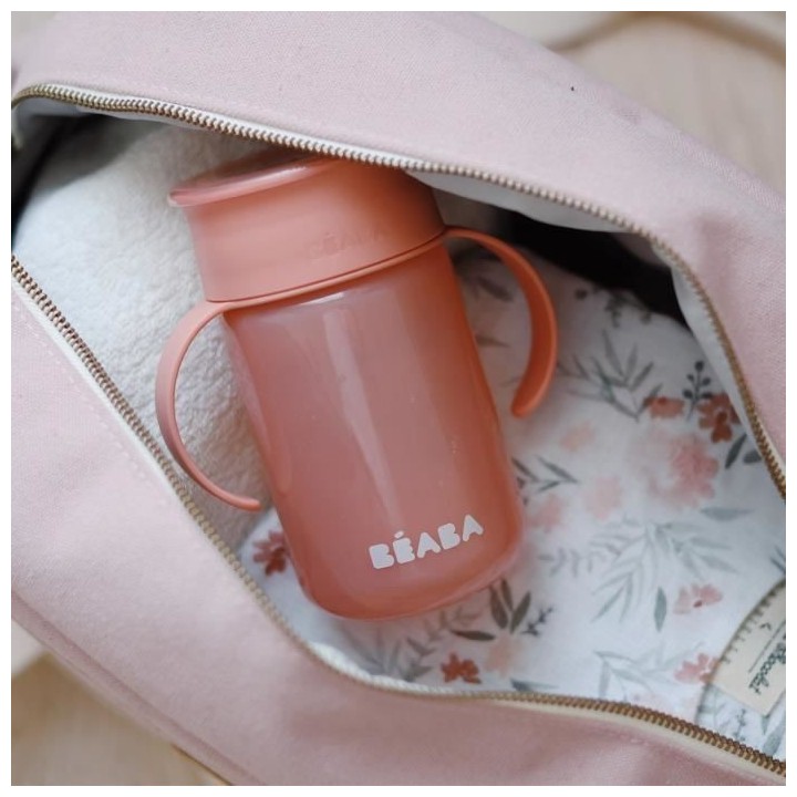 BEABA, Tasse d'apprentissage, 360°, rose
