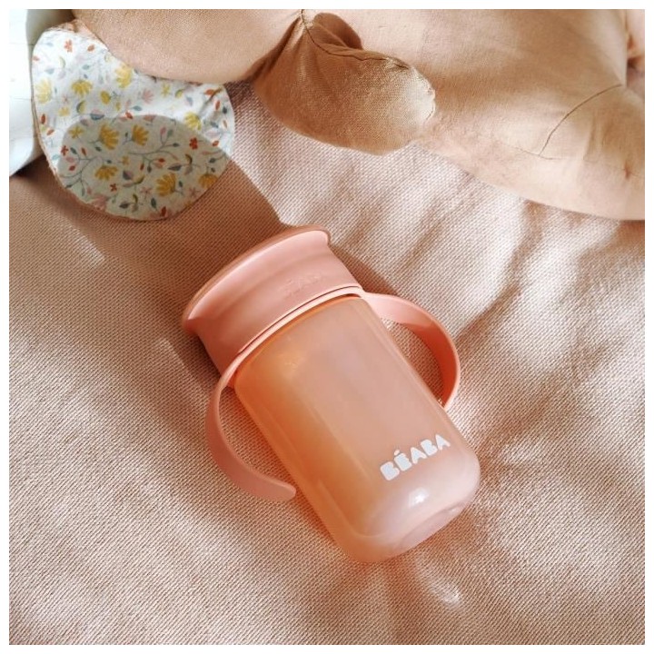 BEABA, Tasse d'apprentissage, 360°, rose
