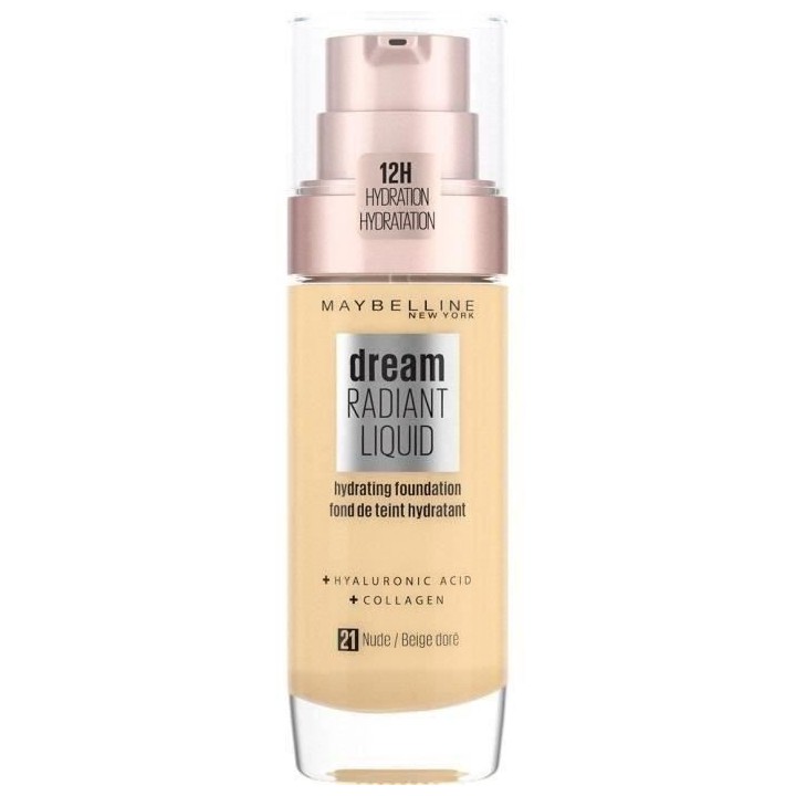 Fond de teint Dream Radiant Liquid MAYBELLINE NEW YORK - Eclat & soin