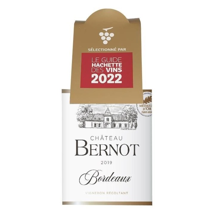 Château Bernot 2019 Bordeaux - Vin rouge de Bordeaux