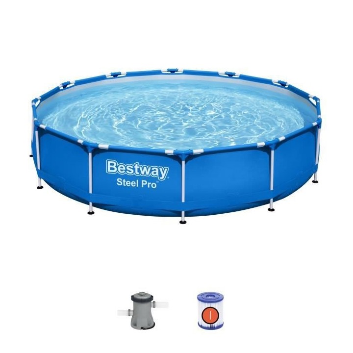 Kit Piscine hors sol tubulaire BESTWAY - Steel Pro™ - 366 x 76 cm -