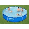 Kit Piscine hors sol tubulaire BESTWAY - Steel Pro™ - 366 x 76 cm - Ronde (Livrée avec un filtre a cartouche)