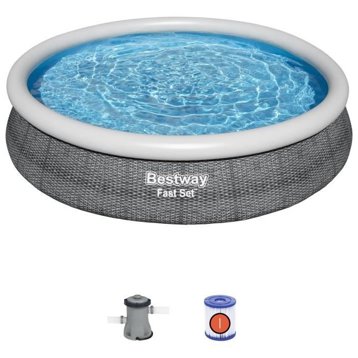 Kit Piscine hors sol autoportante BESTWAY - Fast Set™ - 366 x 76 cm
