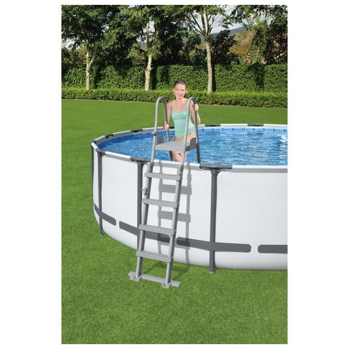 BESTWAY - Echelle de sécurité 2 x 4 marches - avec plateforme - pour