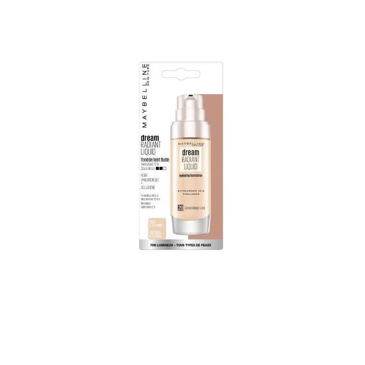 Fond de teint Dream Radiant Liquid MAYBELLINE NEW YORK - Soin hydratan