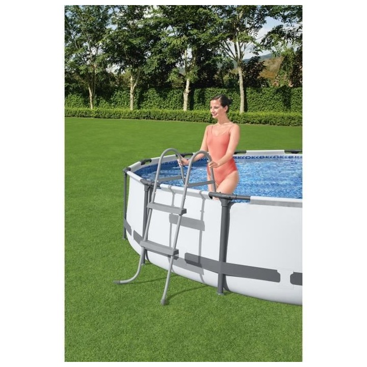 BESTWAY - Echelle 2x2 marches - pour piscine hauteur 84 cm