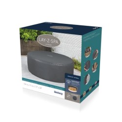 Couverture thermique pour spas ronds 1,96m x 71cm, compatible avec pompes intégrées et pompes externes, EnergySense™, waterp