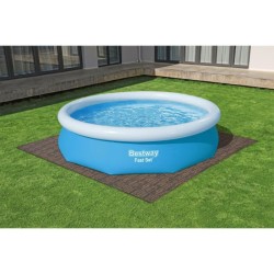 BESTWAY Tapis de sol effet bois carré 50,8cm