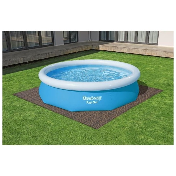 BESTWAY Tapis de sol effet bois carré 50,8cm