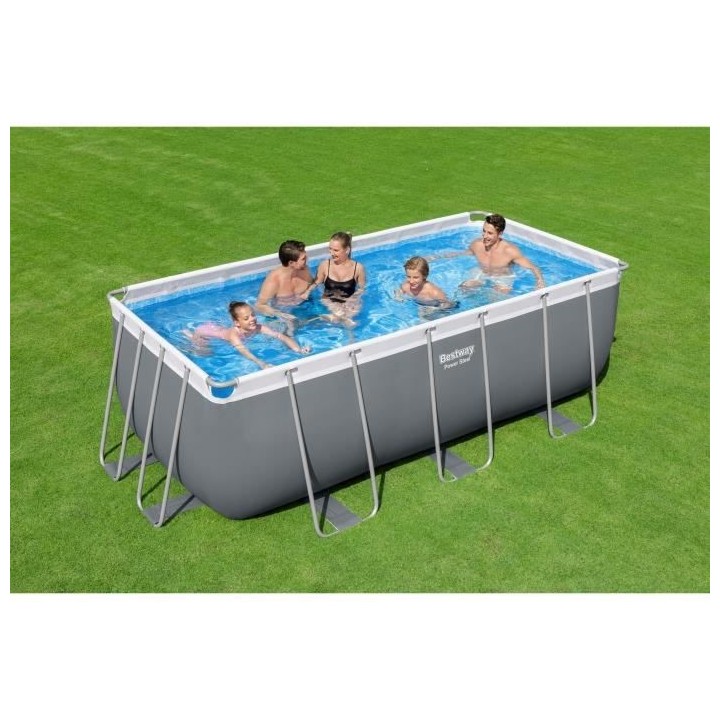 BESTWAY Piscine hors sol Power Steel™ 412 x 201 x 122 cm, filtre a c