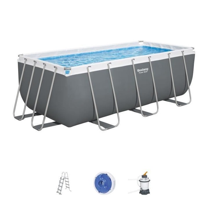 Piscine hors sol Power Steel™ 412 x 201 x 122cm, filtre a sable, éc