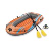 Canoë - BESTWAY - Kondor Elite™ 2000 raft set - 196 x 106 cm - 1 adulte+1enfant - 120kg max - pompe a pied - 2 pagaies