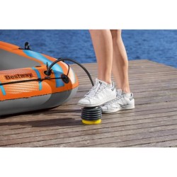 Canoë - BESTWAY - Kondor Elite™ 2000 raft set - 196 x 106 cm - 1 adulte+1enfant - 120kg max - pompe a pied - 2 pagaies