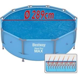 Bâche solaire pour piscines, housse diametre 289cm pour Ø305 cm Fast