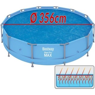 Bâche solaire pour piscines, housse pour piscines Ø356 cm pour Fast