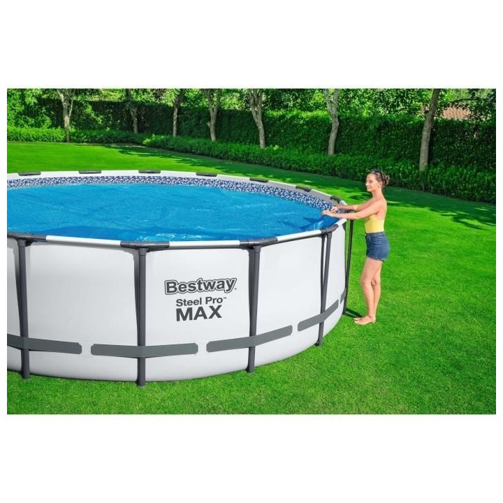 BESTWAY - Bâche solaire diametre 417 cm piscine hors sol ronde diamet