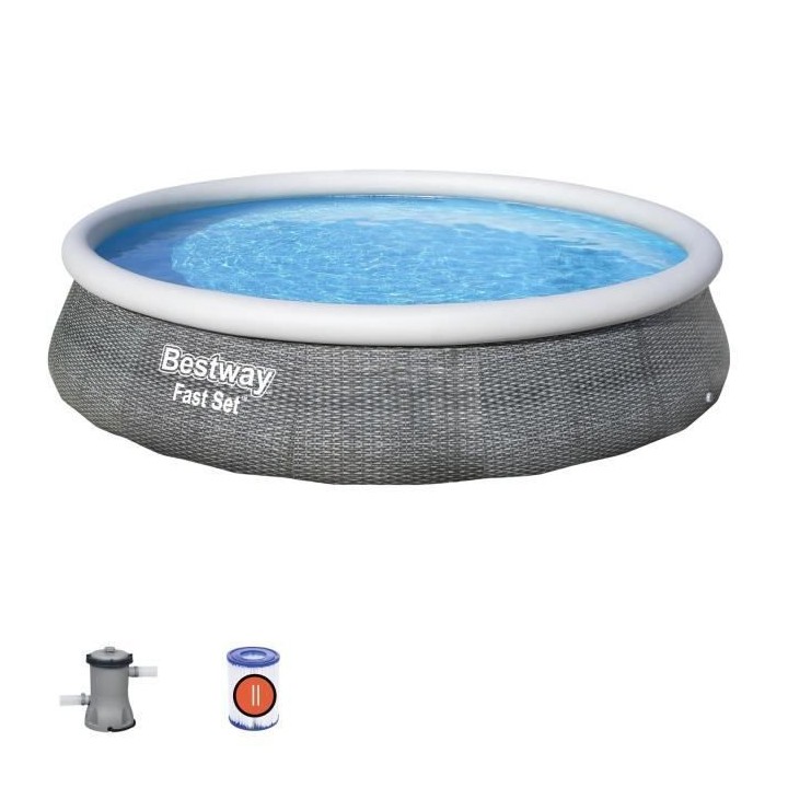 Kit Piscine hors sol autoportante BESTWAY - Fast Set™ - 396 x 84 cm