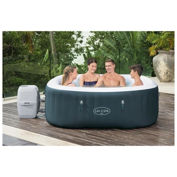 Spa gonflable BESTWAY - Lay-Z-Spa Ibiza Airjet - 180 x 180 x 66 cm - 4