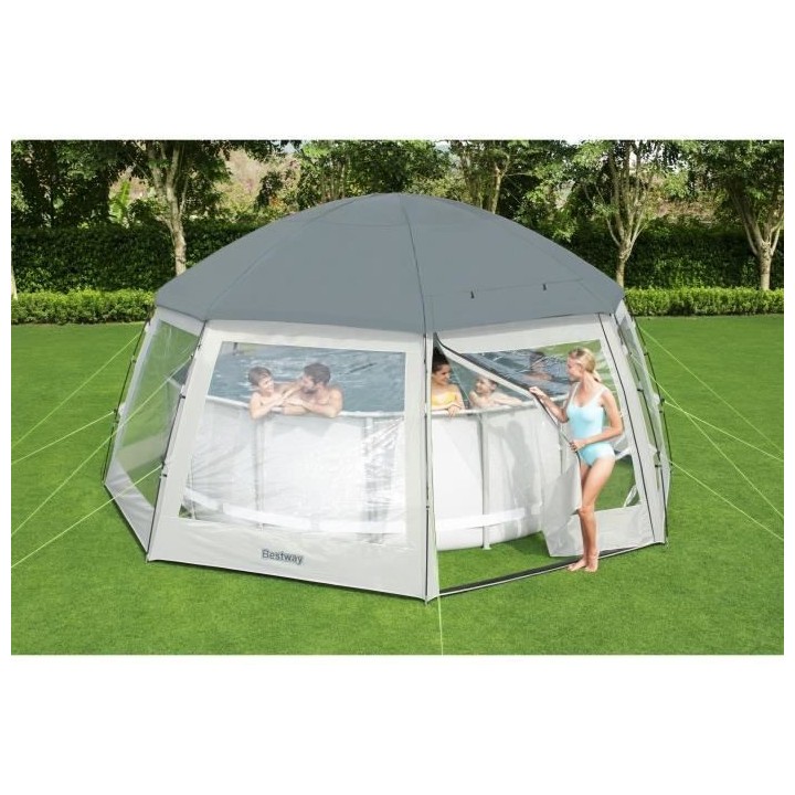 BESTWAY Dôme de protection Flowclear™ - Pour piscine hors sol ronde