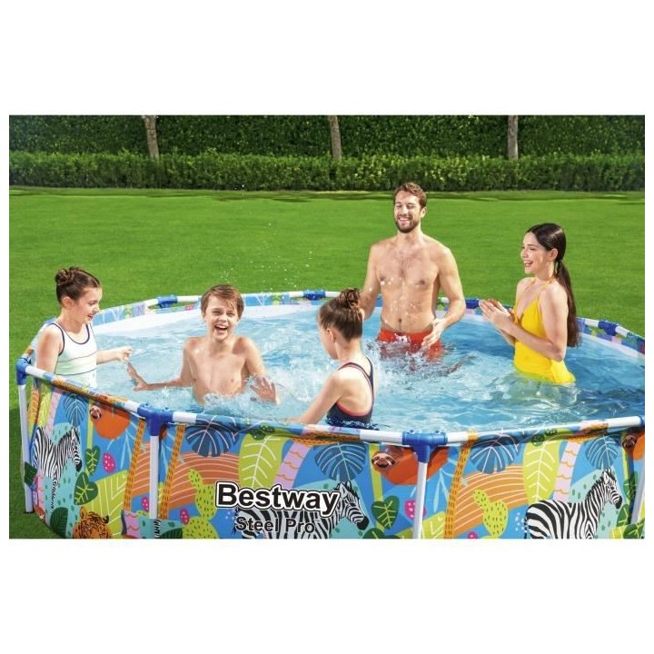 Piscine hors sol tubulaire BESTWAY - Steel Pro™ - 305 x 66 cm - Rond