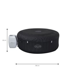 Spa gonflable BESTWAY - Lay-Z-Spa Miami - 180 x 66 cm - 2 a 4 places - Rond (Inclus : couverture, cartouche et diffuseur)