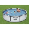 Kit Piscine hors sol tubulaire BESTWAY Steel Pro Max™ - 305 x 76 cm - Ronde (Livrée avec un patche de réparation)