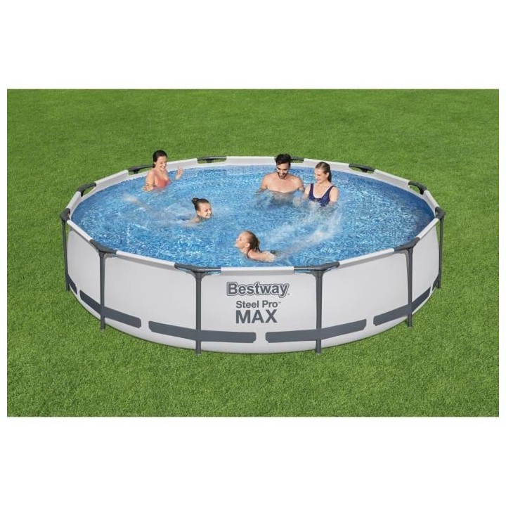 Piscine hors sol ronde Steelpro max 366x76 cm - BESTWAY - 56416