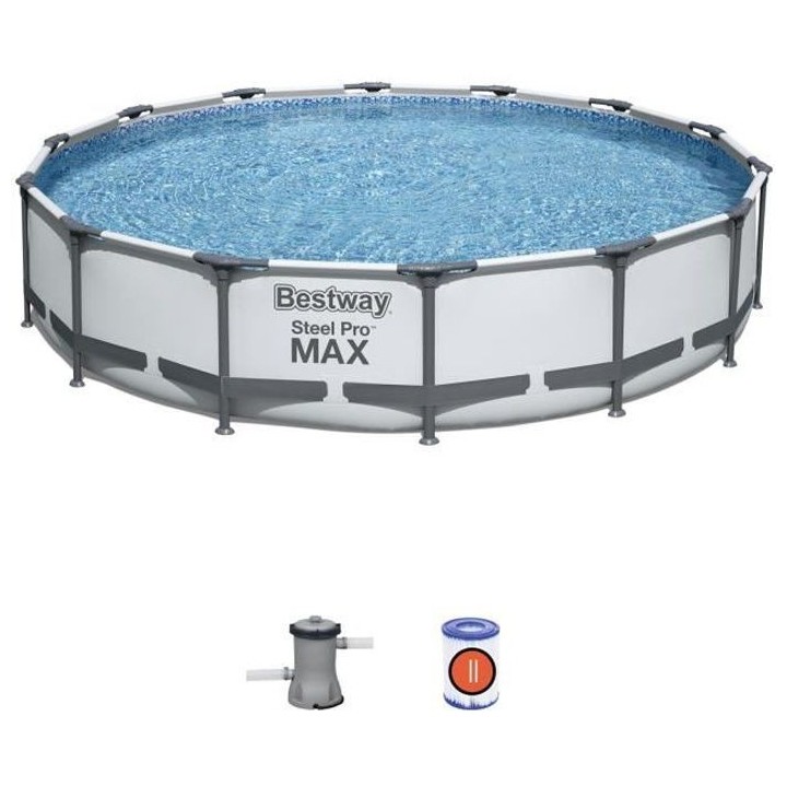 Kit Piscine hors sol tubulaire BESTWAY - Steel Pro Max™ - 427 x 84 c