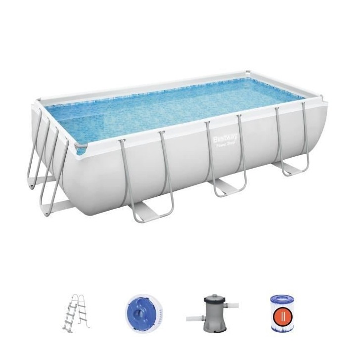 Kit Piscine hors sol tubulaire BESTWAY - Power Steel™ - 404 x 201 x