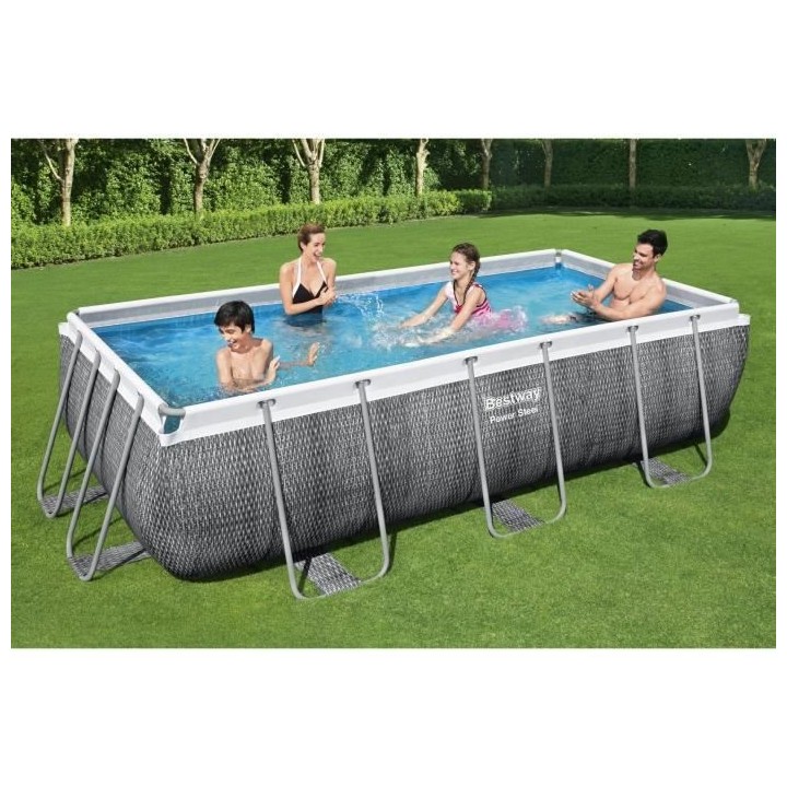 Kit Piscine hors sol tubulaire BESTWAY Power Steel 404 x 201 x 100 cm