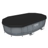 Kit Piscine hors sol tubulaire BESTWAY - Power Steel™- 488 x 305 x 107 cm - Ovale (Livrée avec une échelle, une bâche, un