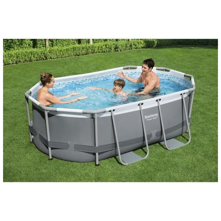Kit Piscine hors sol tubulaire BESTWAY Power Steel™ - 305 x 200 x 84