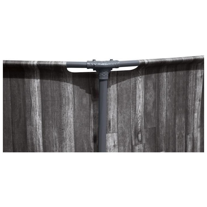 BESTWAY Piscine hors sol SteelPro Max ronde Décor bois, 366 x 100 cm,