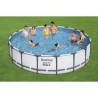 Kit Piscine hors sol tubulaire BESTWAY - Steel Pro Max™ - 549 x 122 cm - Ronde (Avec filtre a cartouche, une bâche et une éc