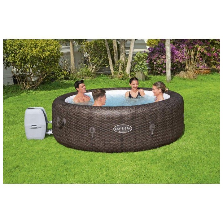 BESTWAY Spa gonflable Lay-Z-Spa St Moritz, 5 / 7 places, diametre 216