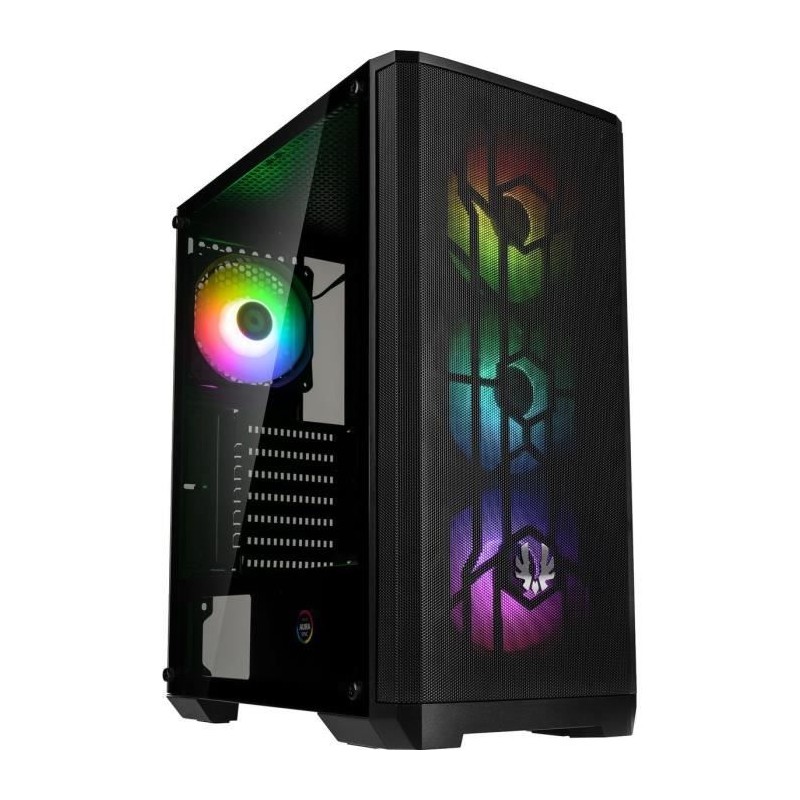 BITFENIX Nova Mesh SE TG 4ARGB (Noir) - Boitier sans alimentation - Moyen tour - Format ATX